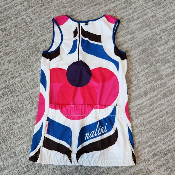 Women's Nalini Floral Sleeveless Cycling Jersey - Pink and Blue - Picture 8 of 12